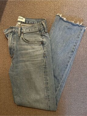 AGOLDE Women's Cherie High Rise Straight Denim